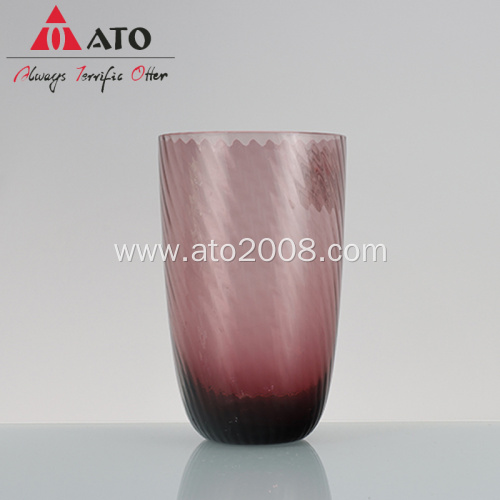 Vintage Red Colored Glass Wine Goblets European Goblet